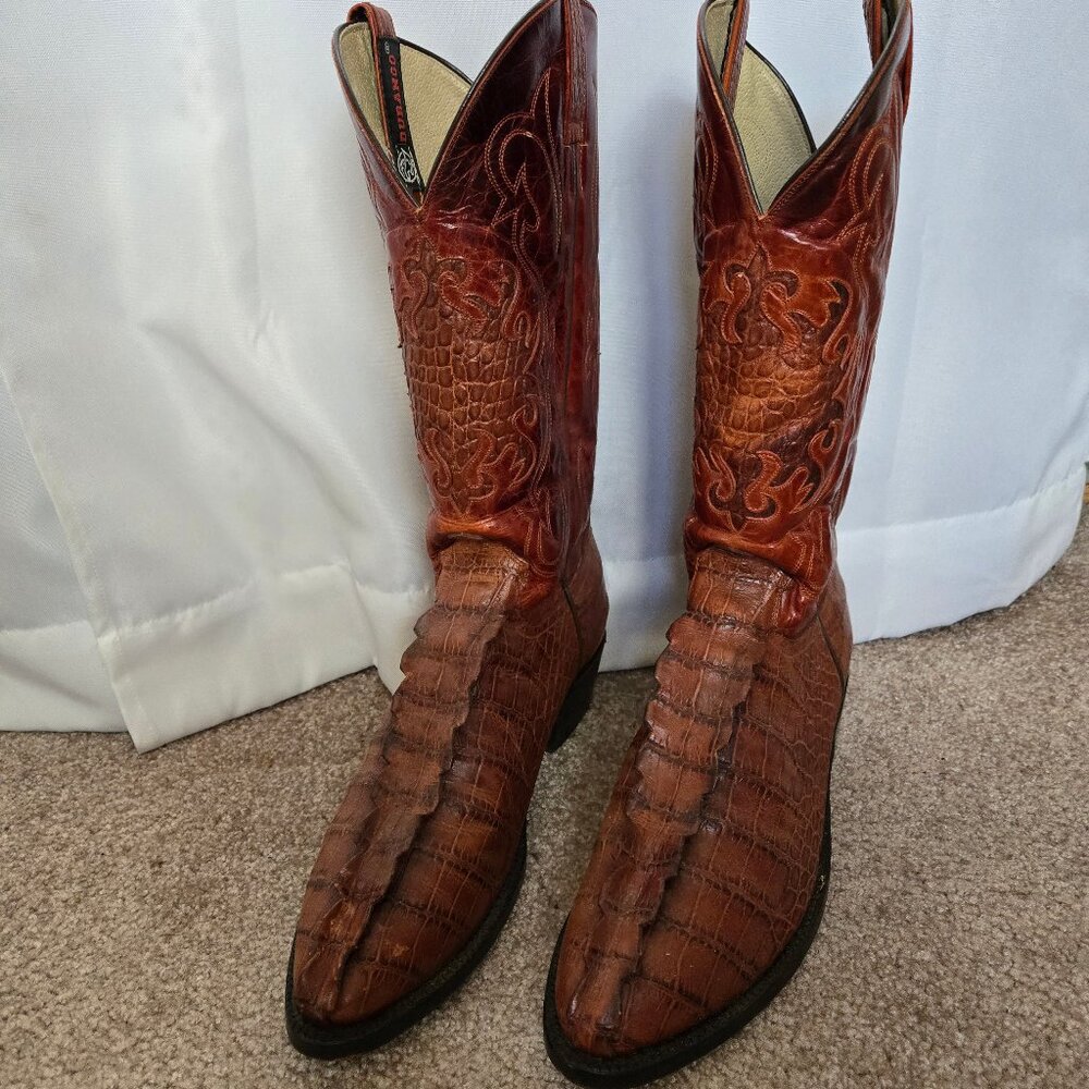 Vintage Durango Alligator/Crocodile Tail Western Boots - Gem